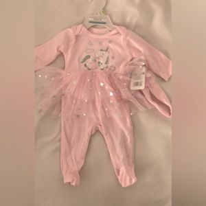 3 month baby girl 2-piece tutu onsie